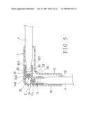 Joining structure of an upper corner piece and rod parts of a baby mesh bed diagram and image