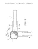 Joining structure of an upper corner piece and rod parts of a baby mesh bed diagram and image