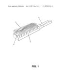 SELF-CLEANING HAIR BRUSH WITH MIRROR diagram and image