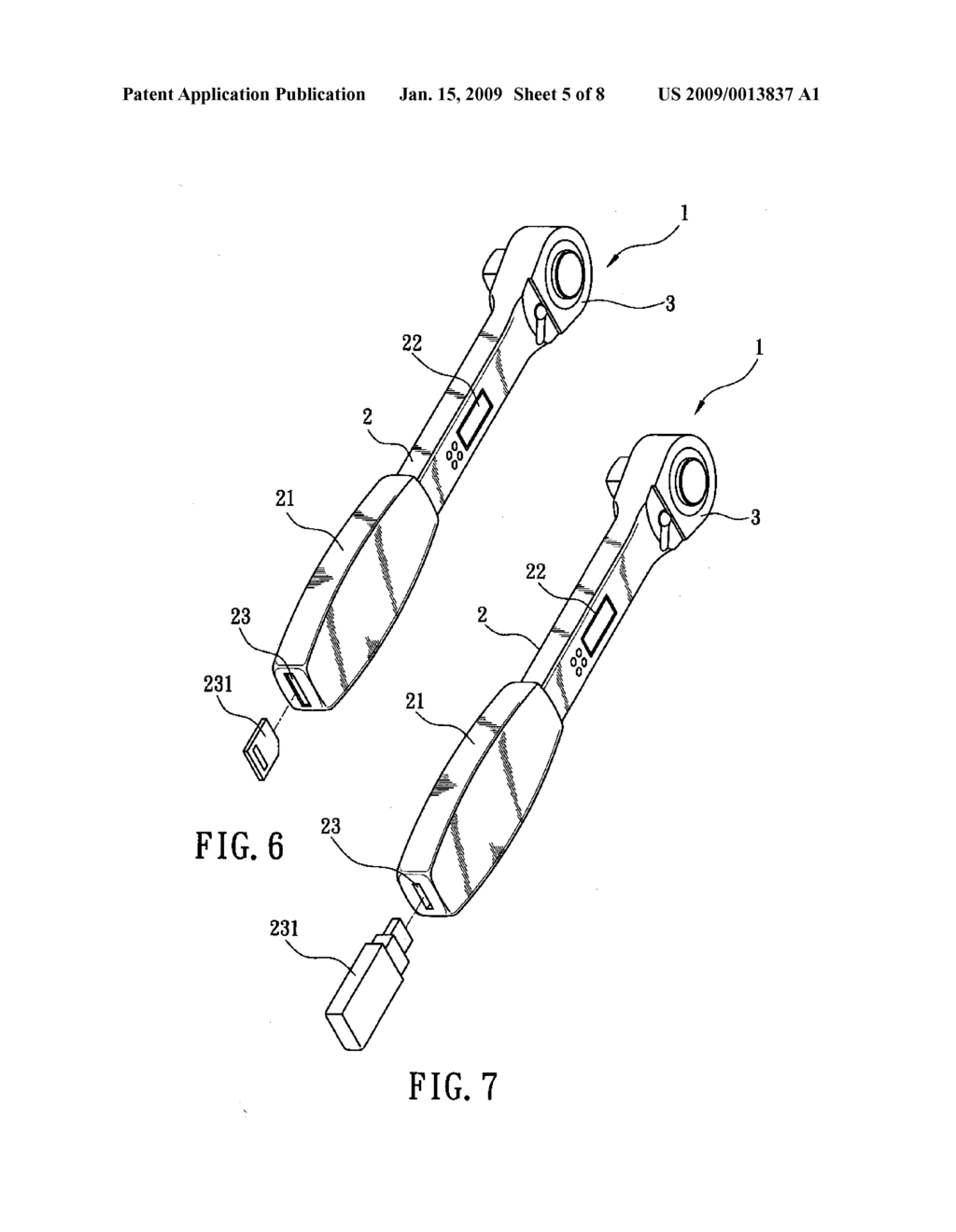 ELECTRONIC TENSION MEASURED SPANNER WITH A SLOT FOR CONNECTING A MEMORY DEVICE - diagram, schematic, and image 06