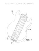 MOLDED STRINGED INSTRUMENT BODY WITH WOODEN CORE diagram and image