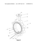 RESILIENT SEATED BUTTERFLY VALVE WITH INTERCHANGEABLE OFF-CENTER AND ON-CENTER DISCS diagram and image