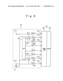 Data driver for display device, test method and probe card for data driver diagram and image