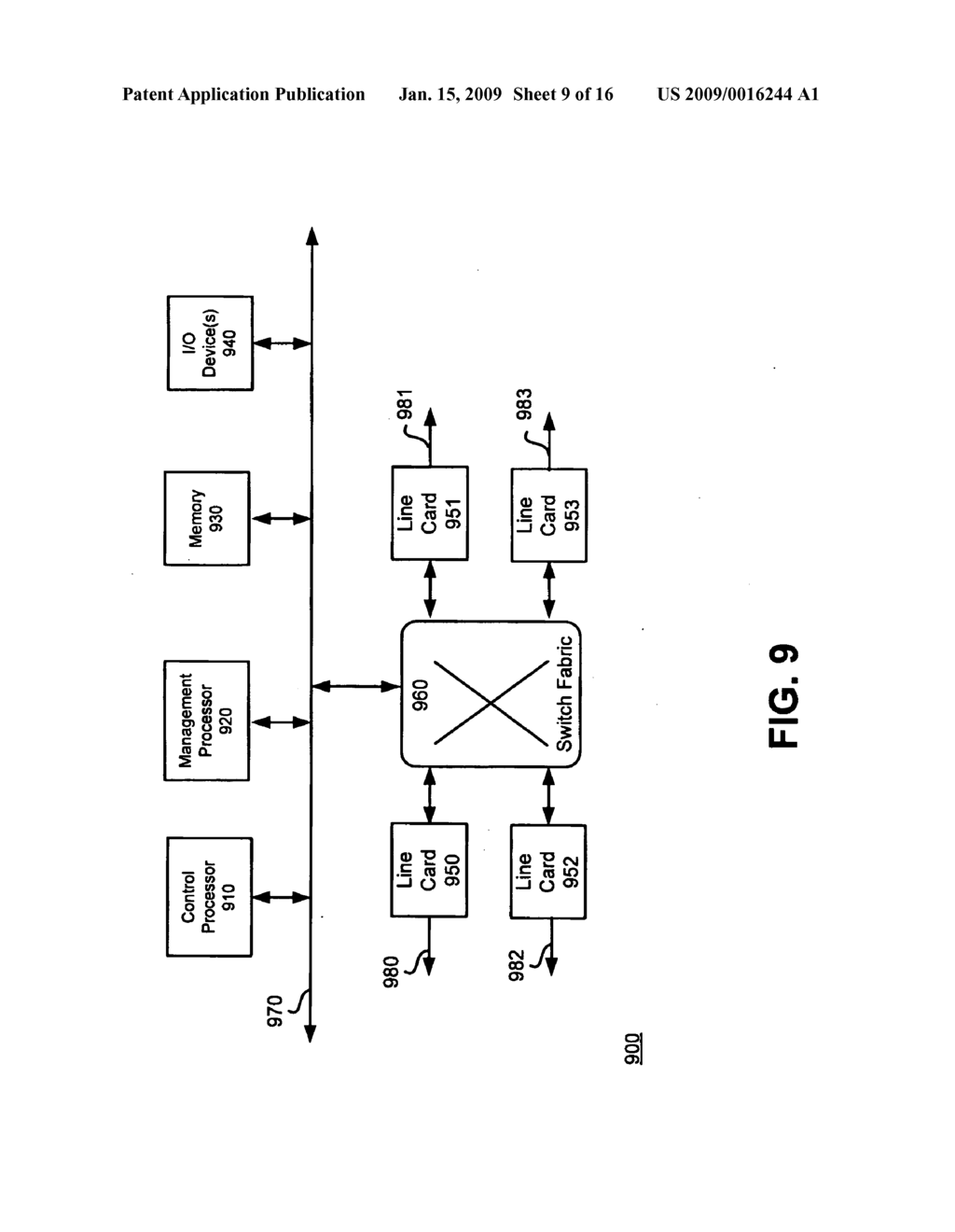 SYSTEM AND METHOD FOR NETWORK LAYER PROTOCOL ROUTING IN A PEER MODEL INTEGRATED OPTICAL NETWORK - diagram, schematic, and image 10