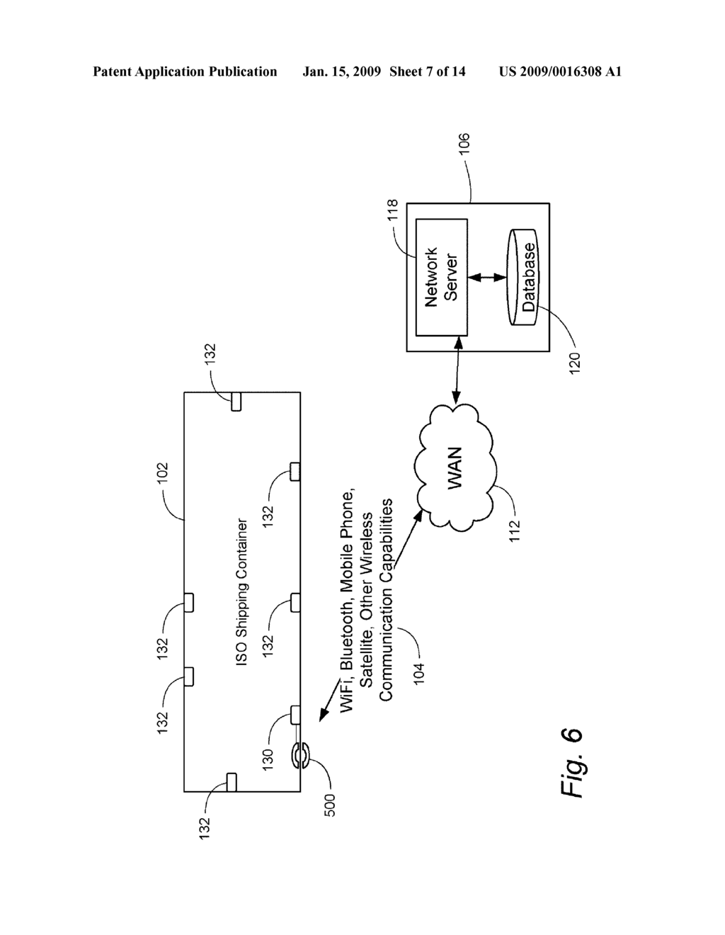 Antenna in cargo container monitoring and security system - diagram, schematic, and image 09