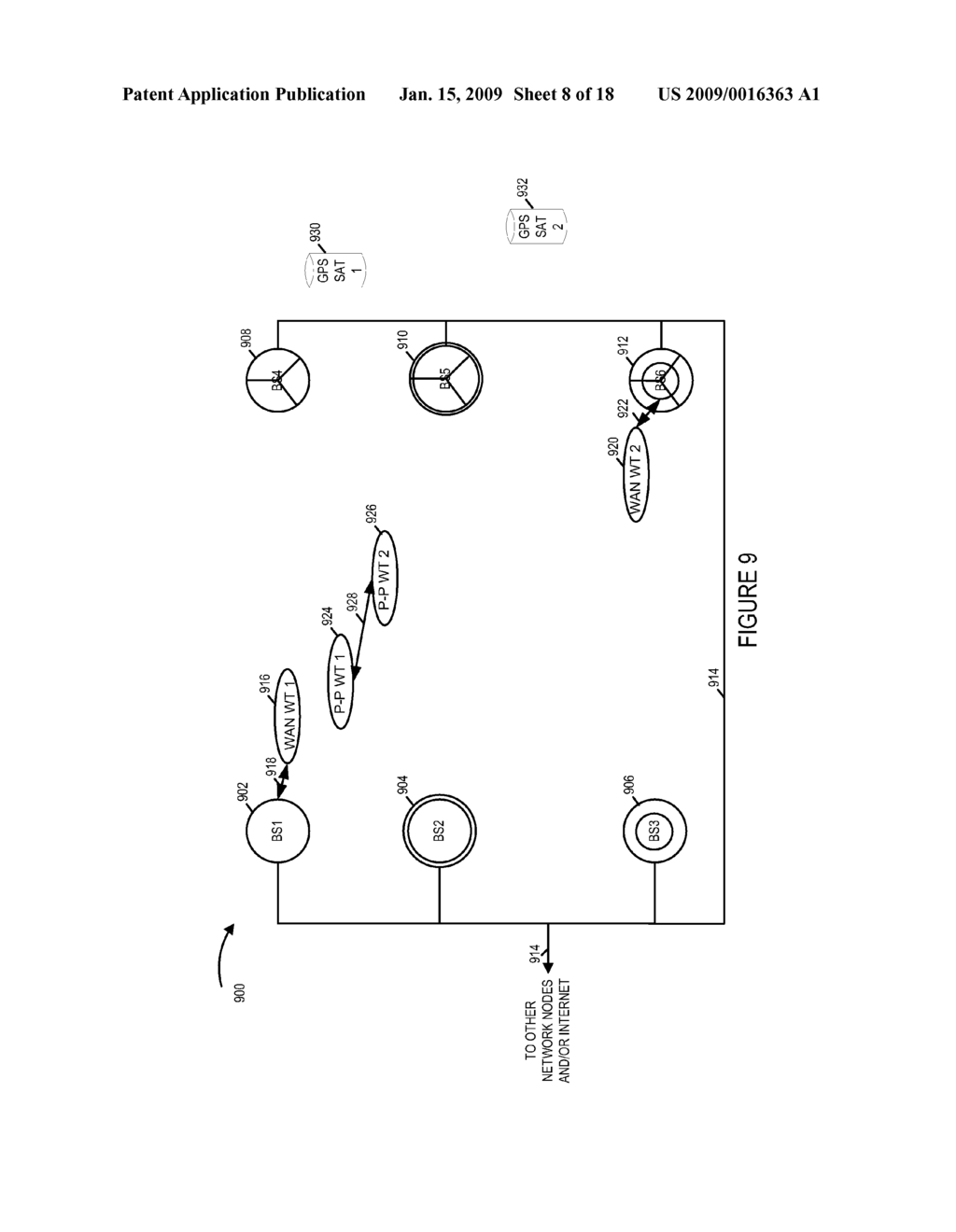 METHODS AND APPARATUS FOR SELECTING AND/OR USING A COMMUNICATIONS BAND FOR PEER TO PEER SIGNALING - diagram, schematic, and image 09