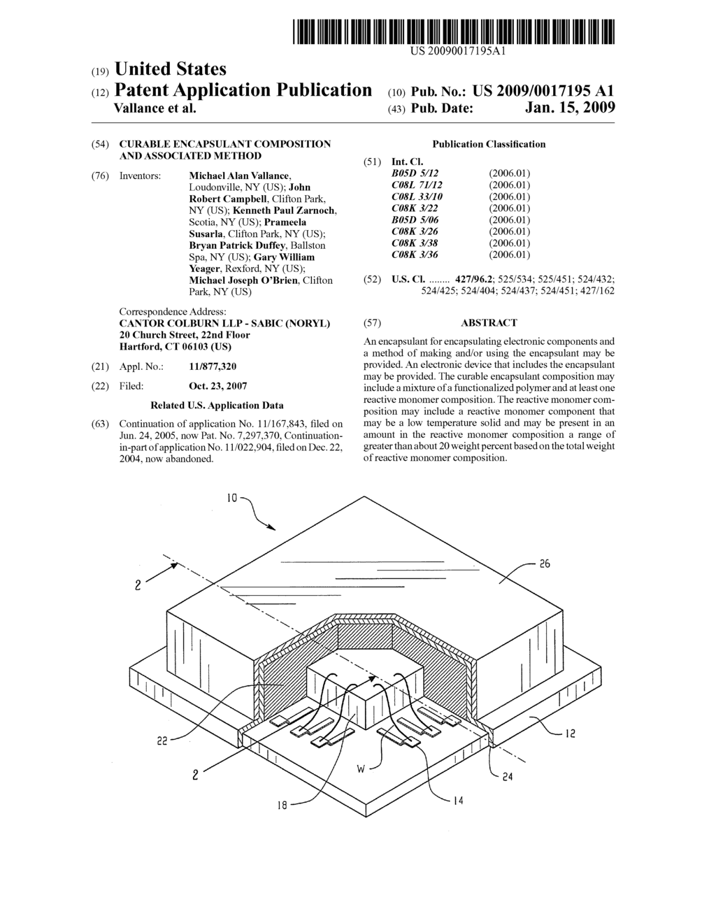 CURABLE ENCAPSULANT COMPOSITION AND ASSOCIATED METHOD - diagram, schematic, and image 01