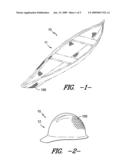 Three dimensional molded thermoplastic article diagram and image