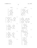 MATERIAL FOR ORGANIC ELECTROLUMINESCENCE DEVICE AND ORGANIC ELECTROLUMINESCENCE DEVICE UTILIZING THE SAME diagram and image