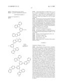 MATERIAL FOR ORGANIC ELECTROLUMINESCENCE DEVICE AND ORGANIC ELECTROLUMINESCENCE DEVICE UTILIZING THE SAME diagram and image