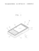 MOBILE TERMINAL HAVING TOUCH INPUT DEVICE diagram and image