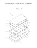 MOBILE TERMINAL HAVING TOUCH INPUT DEVICE diagram and image