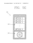 MOBILE TERMINAL HAVING TOUCH INPUT DEVICE diagram and image