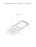 MOBILE TERMINAL HAVING TOUCH INPUT DEVICE diagram and image