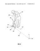 Laser beam method and system for golfer alignment diagram and image