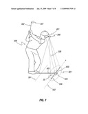Laser beam method and system for golfer alignment diagram and image