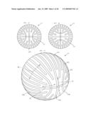 GOLF BALL SURFACE PATTERNS COMPRISING MULTIPLE CHANNELS diagram and image