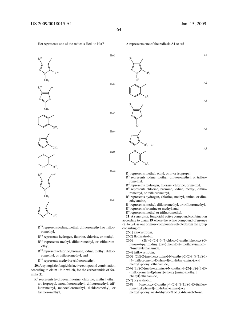 Synergistic Fungicidal Active Combinations - diagram, schematic, and image 65