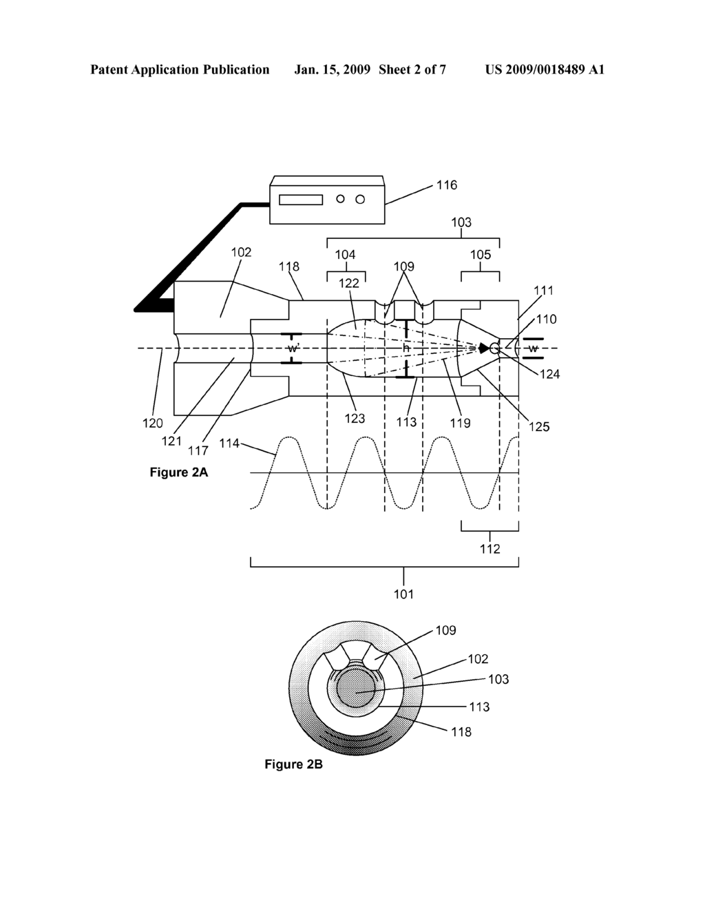 METHOD OF TREATING WOUNDS BY CREATING A THERAPEUTIC COMBINATION WITH ULTRASONIC WAVES - diagram, schematic, and image 03