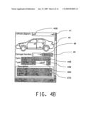 Method for vehicle repair estimate and scheduling diagram and image