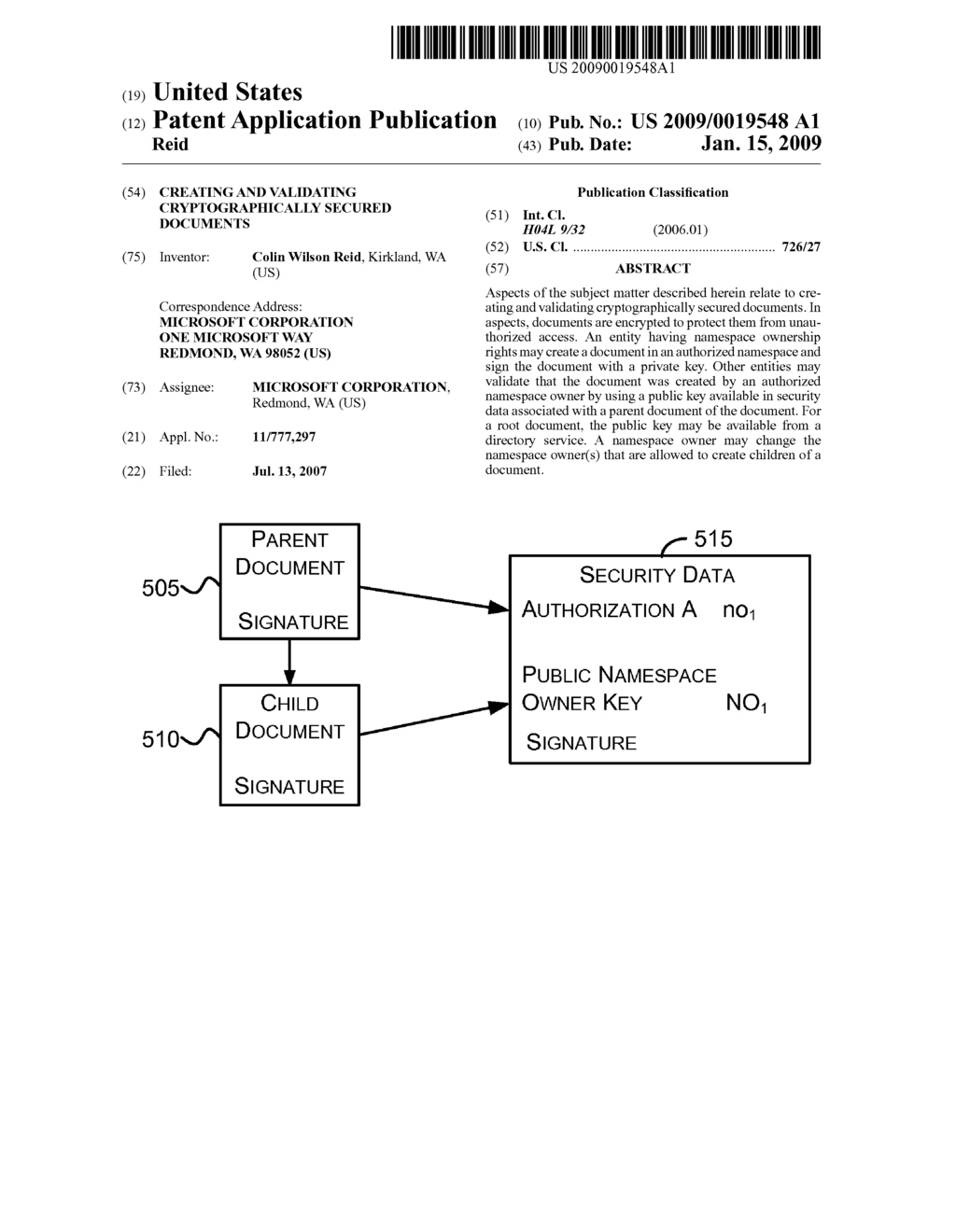 Creating and Validating Cryptographically Secured Documents - diagram, schematic, and image 01