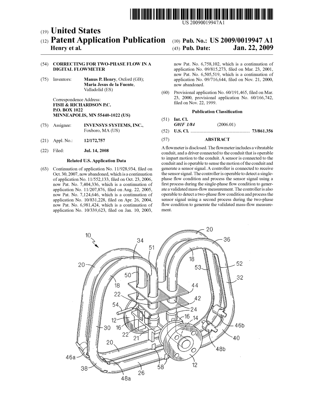 Correcting for Two-Phase Flow in a Digital Flowmeter - diagram, schematic, and image 01