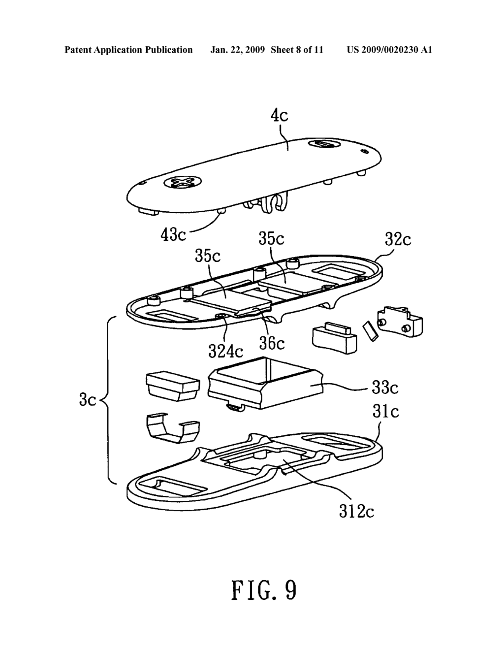 Hand-held electric sealer with dual heads - diagram, schematic, and image 09