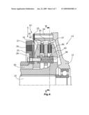 Construction machine, as well as clutch for switching the power flow diagram and image