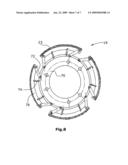 Construction machine, as well as clutch for switching the power flow diagram and image