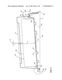 Tilted cake container system diagram and image