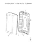 Tilted cake container system diagram and image