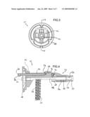 Actuator pin guide for a fastener driving tool diagram and image