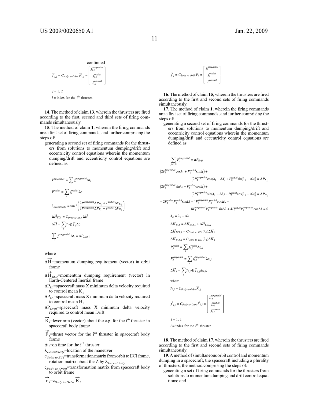 SYSTEM AND METHODS FOR SIMULTANEOUS MOMENTUM DUMPING AND ORBIT CONTROL - diagram, schematic, and image 13