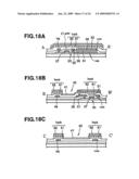 Method of forming thin film patterning substrate including formation of banks diagram and image