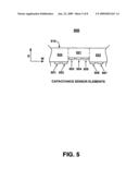 Variably dimensioned capacitance sensor elements diagram and image