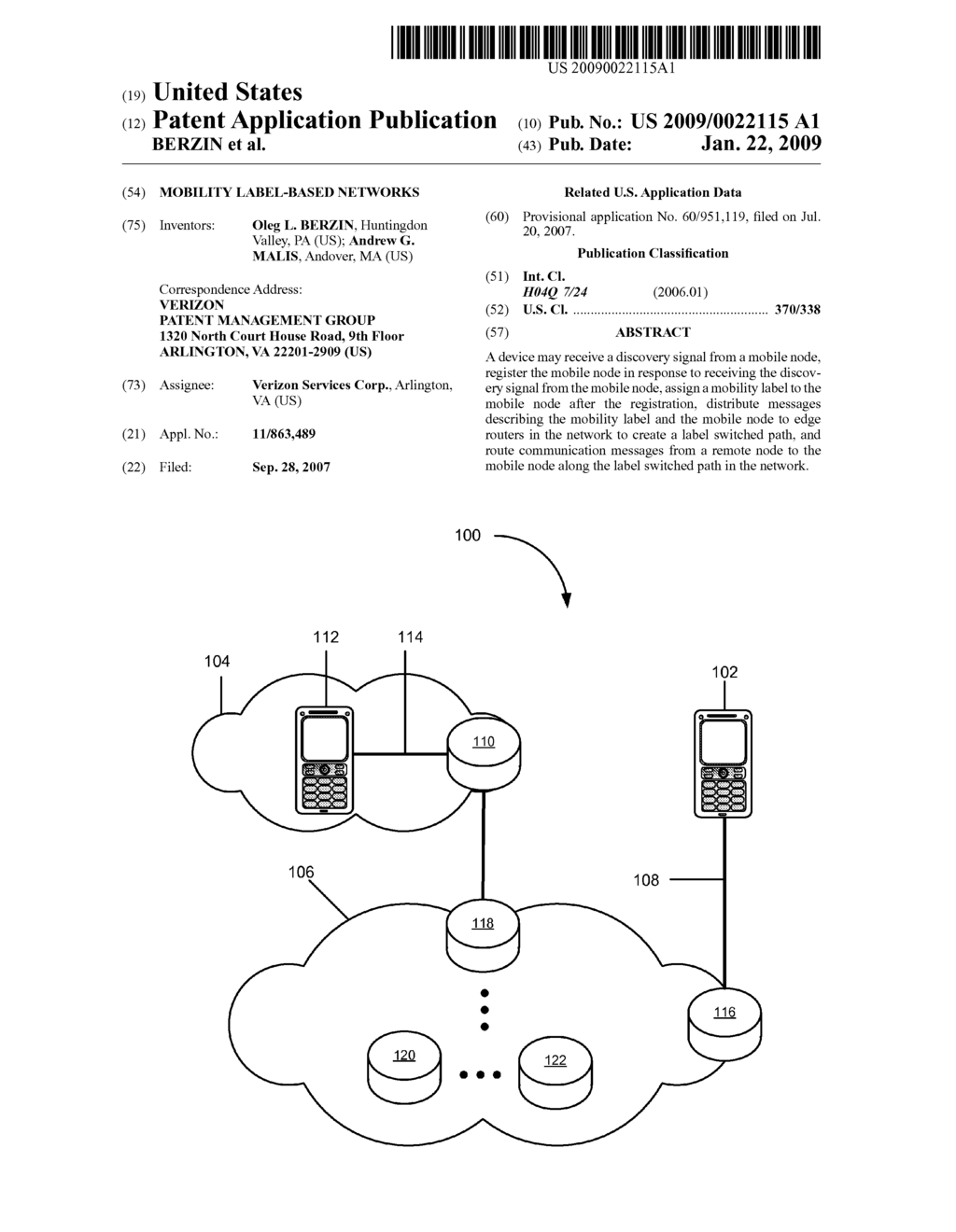 MOBILITY LABEL-BASED NETWORKS - diagram, schematic, and image 01