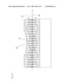 Optical device, and production method for photonic crystal slab diagram and image