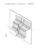 METHOD FOR PRODUCING A FOLDED CORE STRUCTURE AND PRE-IMPREGNATED SEMI-FINISHED FIBRE COMPONENT diagram and image