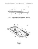 Wear-proof structure for a flexible circuit in an optical disk drive diagram and image