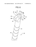 Cannulated drill bit with radially offset cutting edge diagram and image