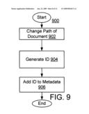 System and method for tracking documents in an on-demand service diagram and image