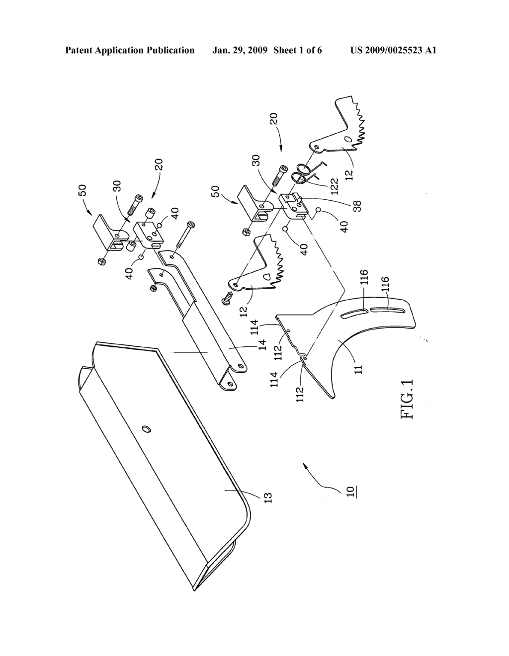 Quick release device for saw blade guard assembly in a circular saw and saw blade guard assembly using the same - diagram, schematic, and image 02