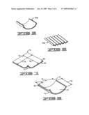 Decorative elements provided with a circular or crimped configuration at point of sale or point of use diagram and image