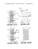 Decorative elements provided with a circular or crimped configuration at point of sale or point of use diagram and image