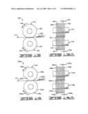 Decorative elements provided with a circular or crimped configuration at point of sale or point of use diagram and image