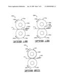 Decorative elements provided with a circular or crimped configuration at point of sale or point of use diagram and image