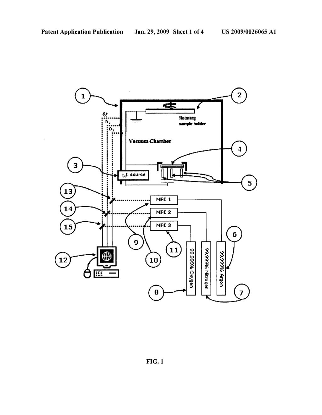 Gas-timing method for depositing oxynitride films by reactive R.F. magnetron sputtering - diagram, schematic, and image 02