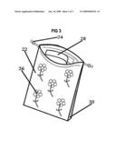 Disposable scented sanitary bag diagram and image