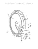 SPLASH-INHIBITING BEVERAGE CONTAINER LID diagram and image