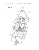 Household liquid dispenser with keyed spout fitment and refill diagram and image